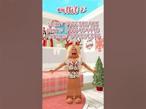 Aesthetic Christmas bloxburg pyjama clothes! 🎄 #shorts | Cute christmas ...