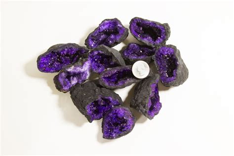 Assorted Small Purple Dyed Geode Kids Love Rocks