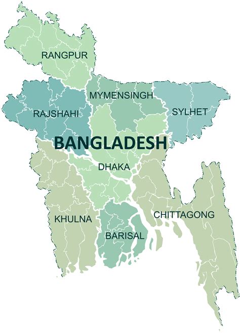 Administrative Divisions Of Bangladesh Bangladesh Travel Bangladesh Map