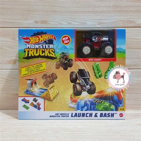 Promo Hot Wheels Monster Trucks Launch And Bash Playset Diskon 17 Di Seller Hafizh Store 5