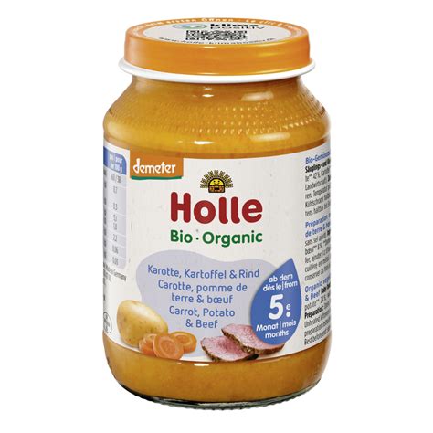 Holle Petit Pot Bio Demeter Carottes Pommes De Terre Bœuf 190 g