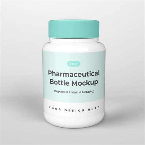 Free Pharmaceutical Bottle Mockup » CSS Author