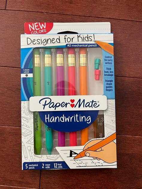 Paper Mate Handwriting Mechanical Pencils Designed For Kids Set Of 5