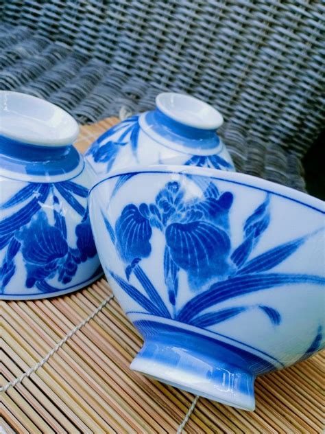 Vintage Japanese Blue And White Porcelain Bowl Furniture And Home Living