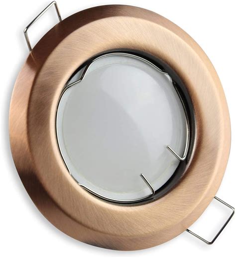 Spot Encastré Led Bronze Rond 5 Watts Blanc Chaud 230v Aluminium Spot