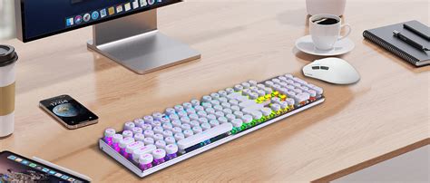 Amazon Huo Ji E Yooso Creamy Mechanical Keyboard Wired Hot Swappable Pre Lubed Linear