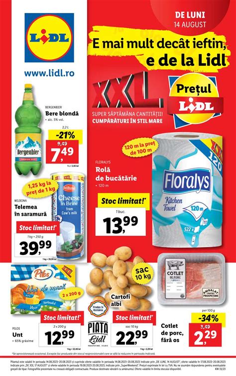 Lidl Saptamana Cantitatii Xxl