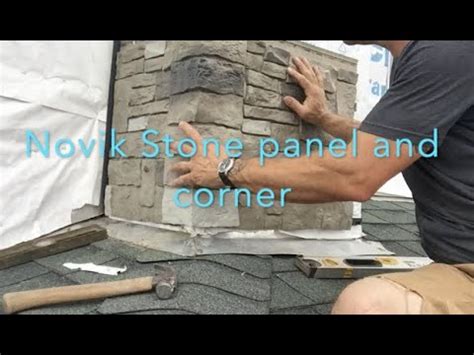 Novik Stone AC panel install and Corner - YouTube