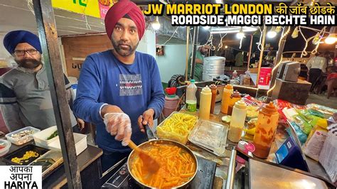 40/- Rs Indian Street Food | London wale Sardarji ka Kohinoor Burger, Taj Mahal Maggi, London ...