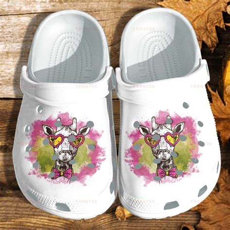 Lady Giraffe Glasses Crocs Classic Clog RobinPlaceFabrics