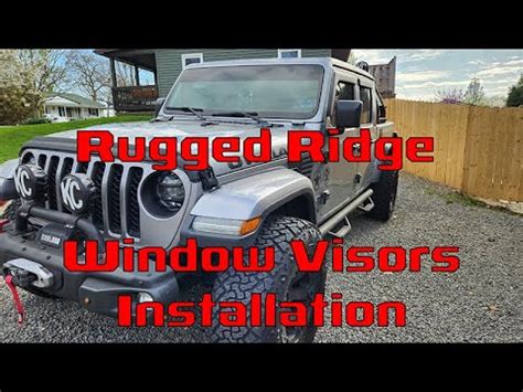 Jeep Gladiator Rugged Ridge Wind Deflector Install YouTube