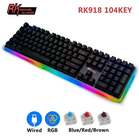 Rk Royal Kludge Rk Wired Teclado Mec Nico Teclas Rgb