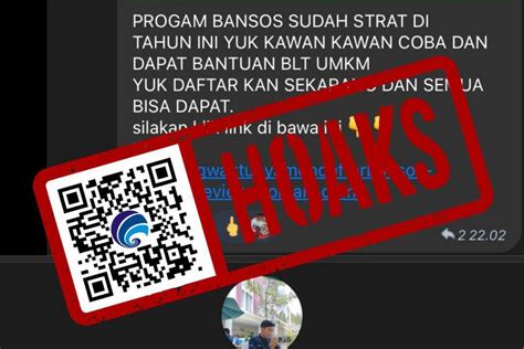 HOAKS Tautan Pendaftaran Penerima Bansos 2024 Kementerian Sosial