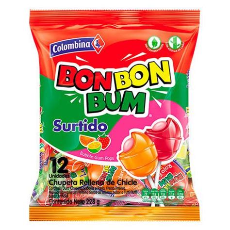 Bon Bon Bum Assorted Colombina 408 Gr