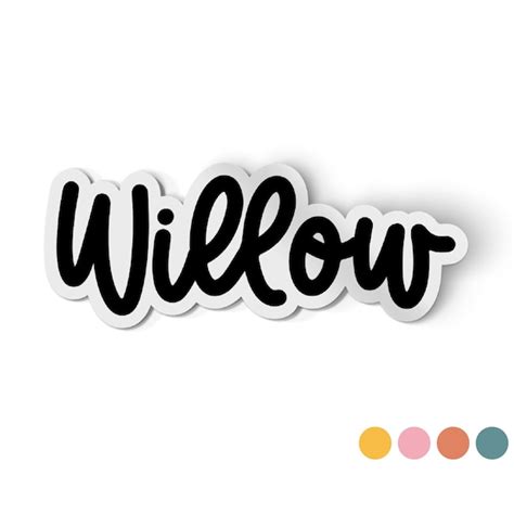 Name Stickers Etsy
