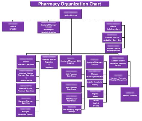 Pharmacy Organisational Chart