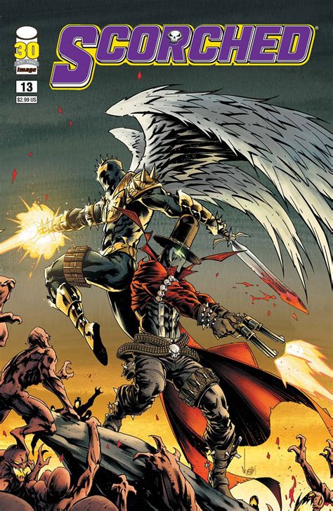 OCT220204 SPAWN SCORCHED 13 CVR A KEANE Previews World