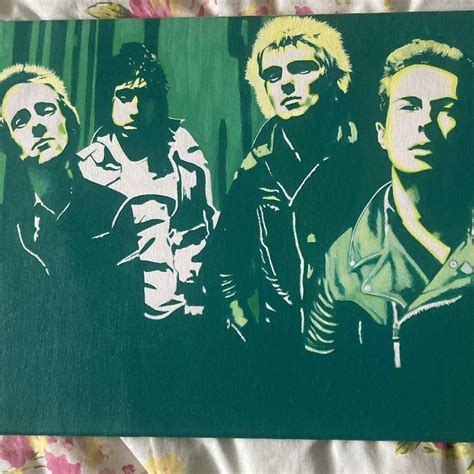 The Clash original artwork, acrylic on canvas Approx... - Depop