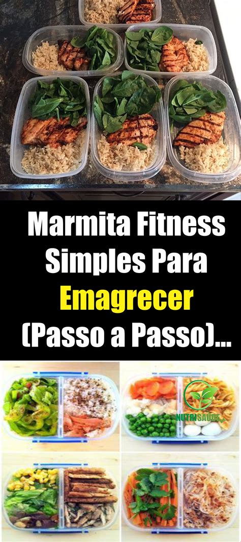 Marmitas Fit Dicas Cardápio Semanal Completo Dieta simples