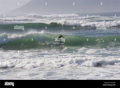 Cape Town: surfing on Noordhoek beach Stock Photo - Alamy