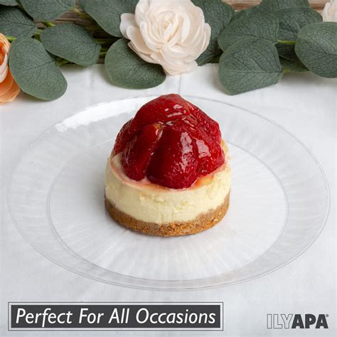 Snapklik Pack Inch Disposable Dessert Plates Plastic