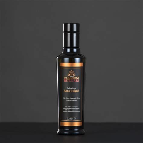 EVOO Extra Virgin Olive Oil Anna Bulgari Selection Formato 100 Ml