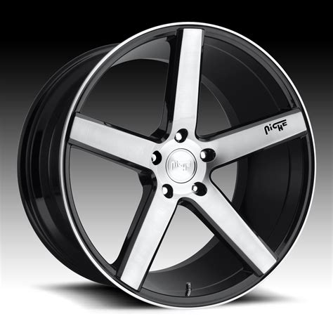 Niche Milan M124 Brushed Black Custom Wheels Rims M124 Milan