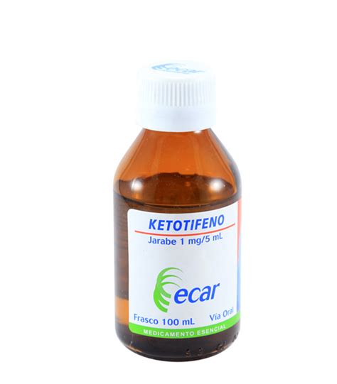 KETOTIFENO JARABE X 100 ML ECAR 7702184020128 Droguerias365