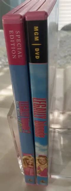 LOT OF 2 Legally Blonde 1 2 DVD 2001 2003 Reece Witherspoon 10