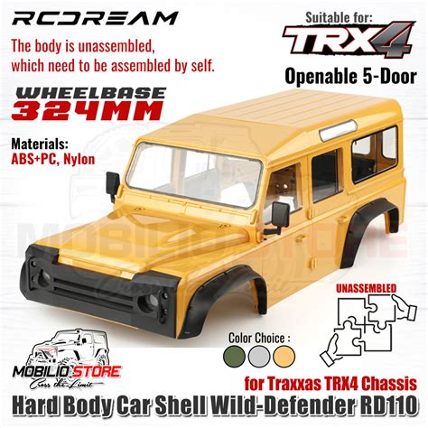 Jual Hard Body Car Shell Wild Defender Rd110 For Traxxas Trx4 Chassis