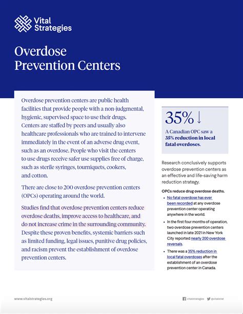 Overdose Prevention Centers Vital Strategies