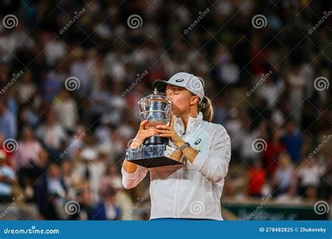 Roland Garros Champion Iga Swiatek Of Poland During Trophy