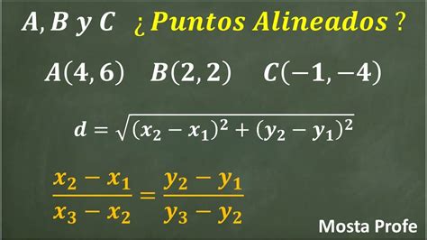 Cómo Determinar si Tres Puntos están Alineados Colineales Cómo Calcular