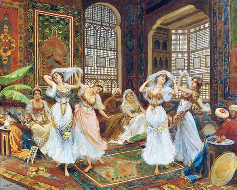 Dancers In Harem By Fabio Fabbi As Art Print Canvastar