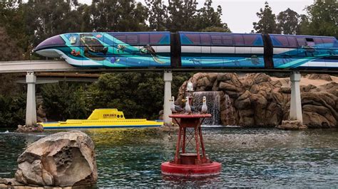 First Look Pixar Themed Disneyland Monorail Unveiled At Disneyland Resort