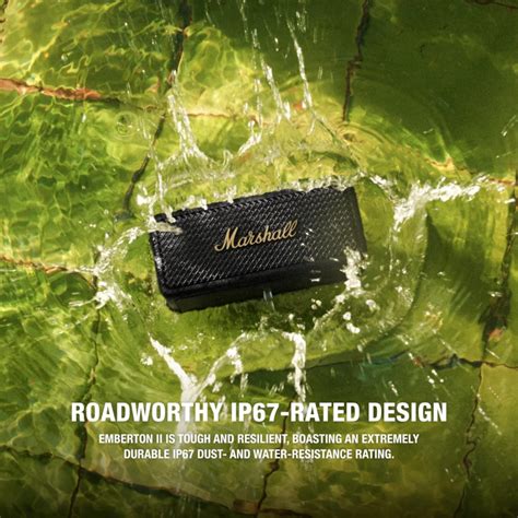 Ourfriday | Marshall Emberton II Portable Bluetooth Speaker - Black and ...