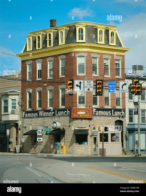 Famous Hot Weiner Vintage Sign In Downtown Hanover Pennsylvania Stock Photo Alamy