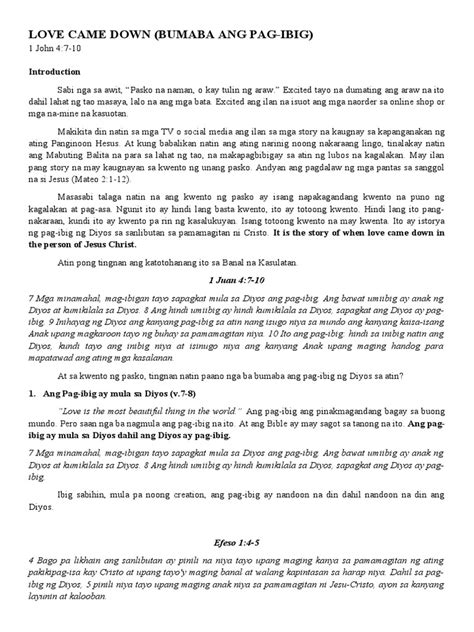 Love Came Down Pdf