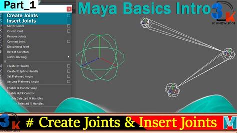 Create Joint In Maya Insert Joint In Maya How To Create Joint In