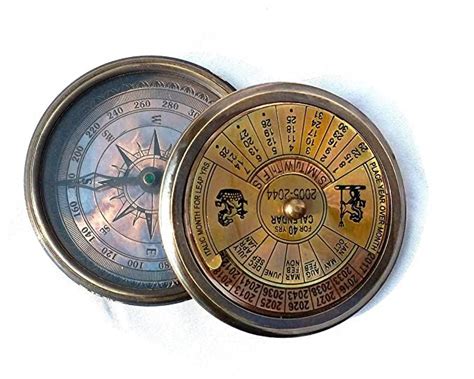 Antiqued Brass Nautical Paperweight Compass Antique Vintage Style Artofit