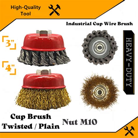 Cup Brush Twisted Plain Wire Wheel Brush For Grinder Wire Brush Mm