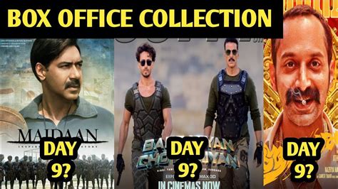 Maidaan Day 9 Vs Bade Miyan Chote Miyan Vs Aavesham Box Office