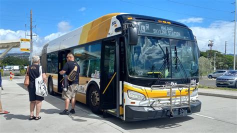 TheBus Honolulu HI Route 1L Halawa Skyline Station Bus 894 2020 New