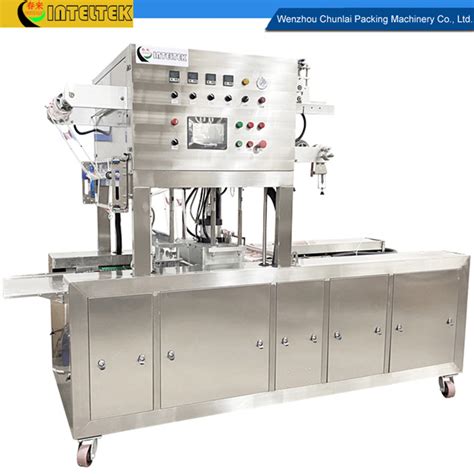 Push Bar Conveyor Type Vacuum Gas Packing Tray Sealer From China