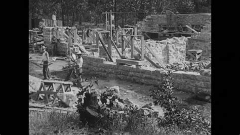 Prisoners War Constructing Barracks Fort Leavenworth Editorial Video