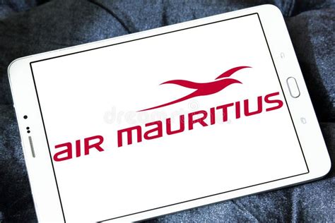 Air Mauritius logo editorial image. Image of tablet - 117914605