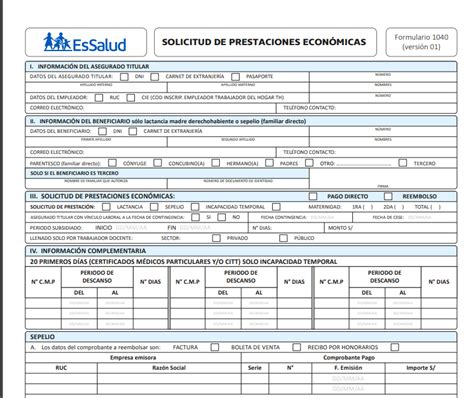 Todo lo que necesitas saber sobre el formulario 1040 de Essalud en Perú