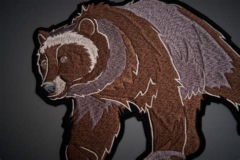 Bear Iron On Patch MakeMyPatch