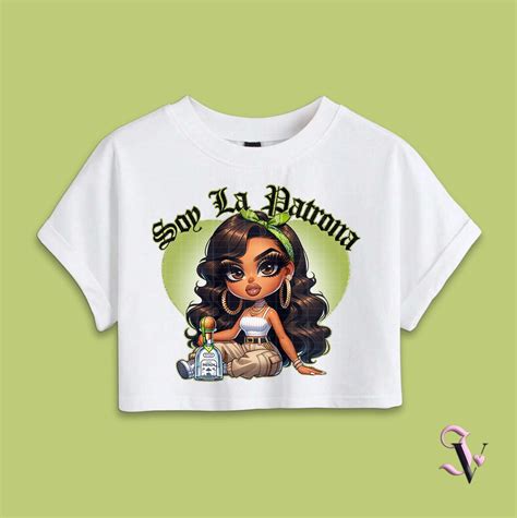 Soy La Patrona Chicana Chola Chibi Style Old School Chola Latina Shirt PNG For DTF Iron On