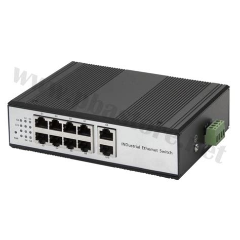 Gigabit Industrial Switch Hub 82port Rj45สำหรับระบบอุตสาหกรรม